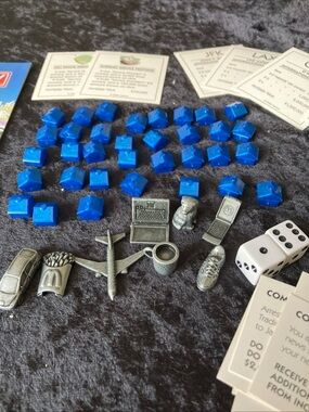 Monopoly Here & Now Game Pieces Tokens & Blue Houses Replacements